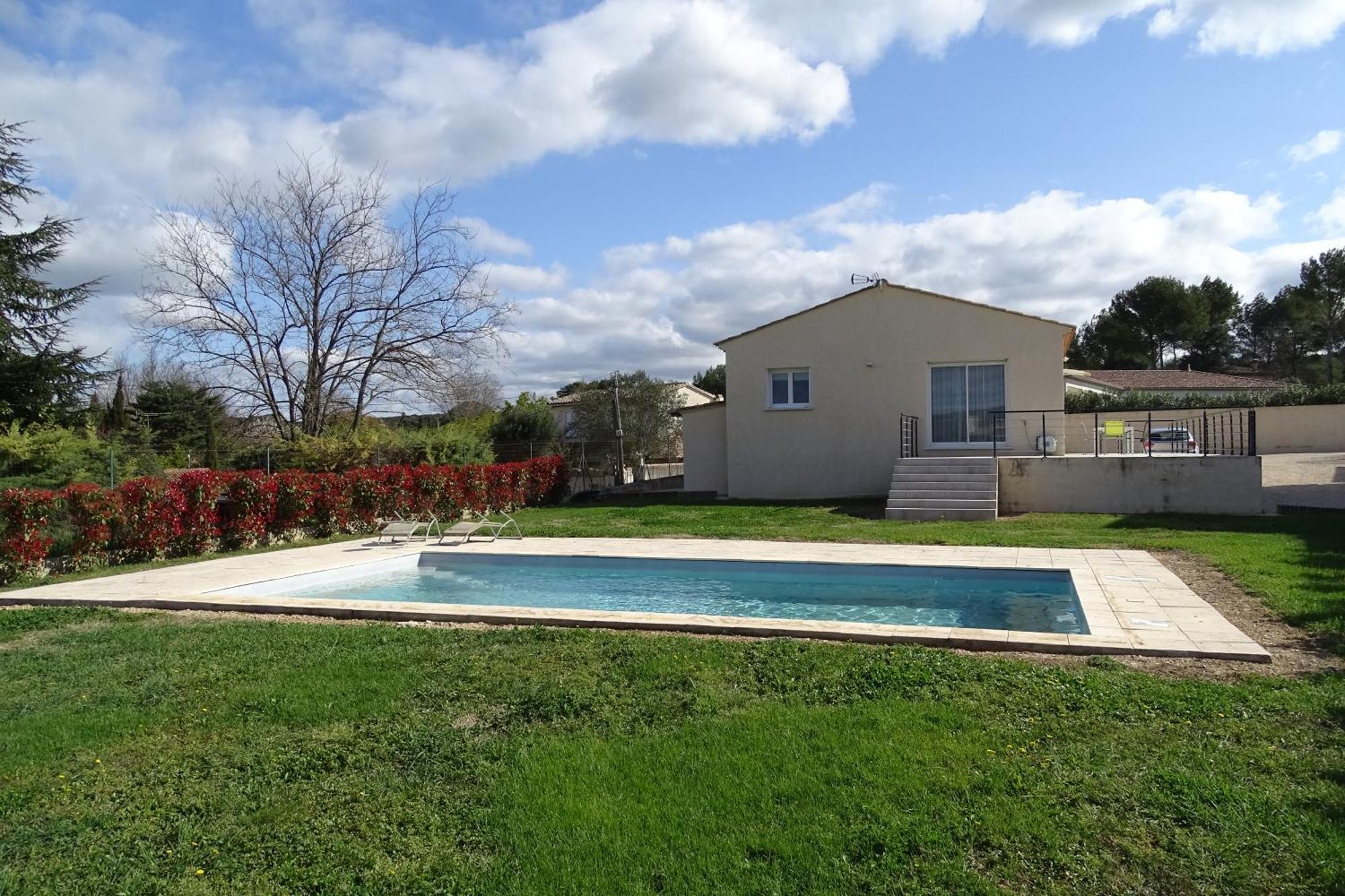 Villa Familiale Avec Piscine, Jardin A 10 Mn D'Uzes Flaux Екстер'єр фото